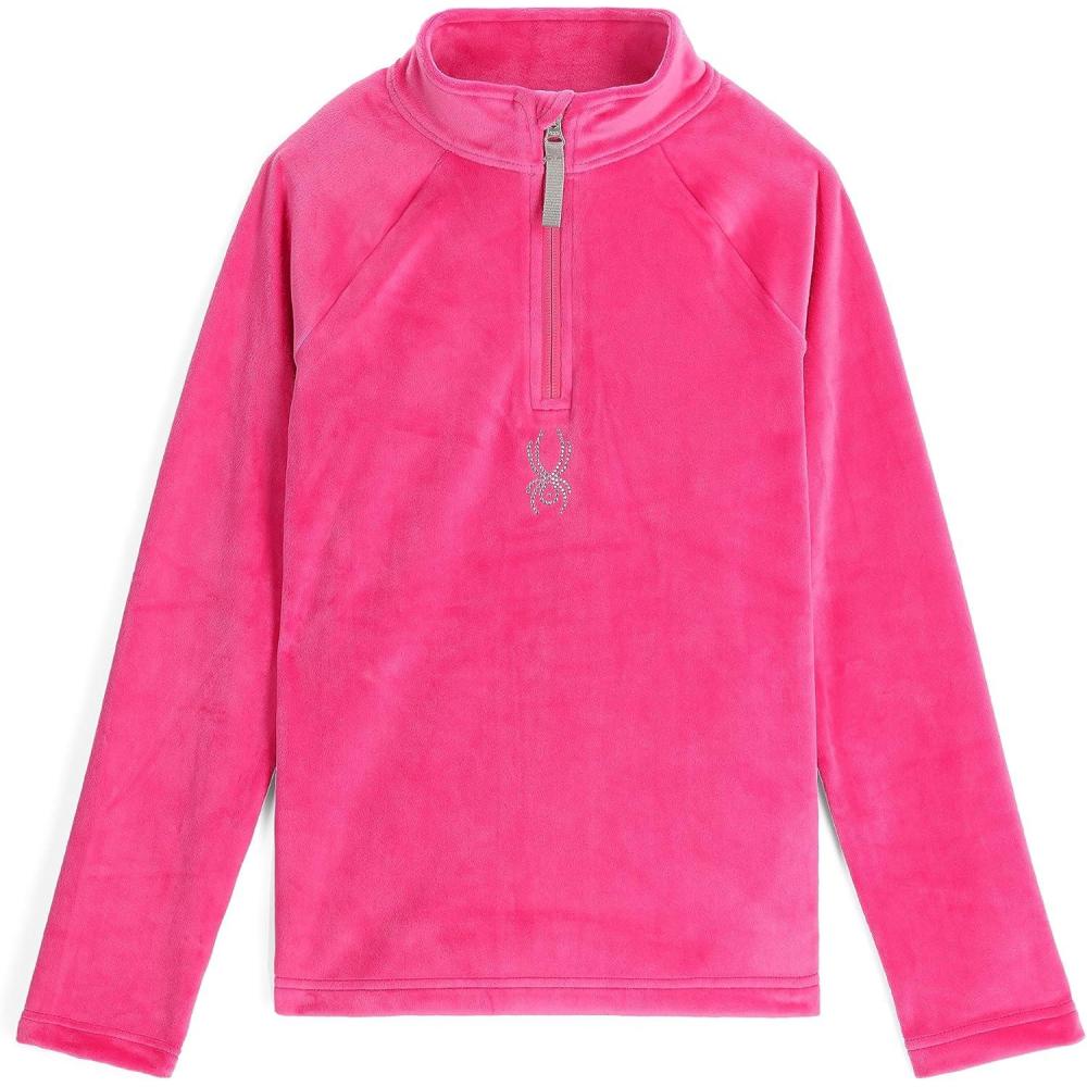 imageSpyder Girls Shimmer Bug Half Zip TNeck Ski Base Layer JacketPink