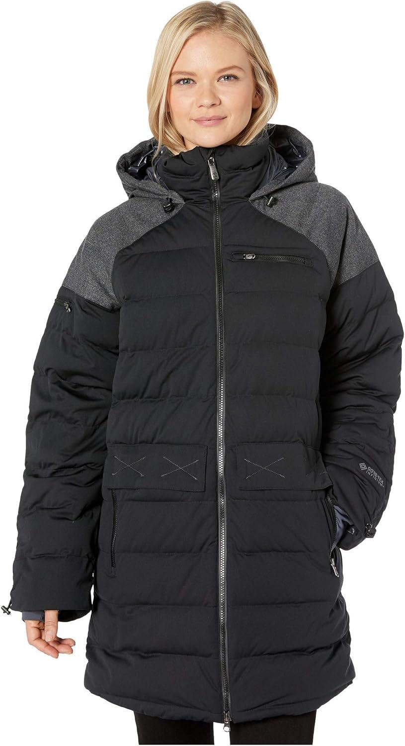 imageSpyder Active Sports Womens Transit GORETEX Infinium Full Zip Hooded Down ParkaBlack