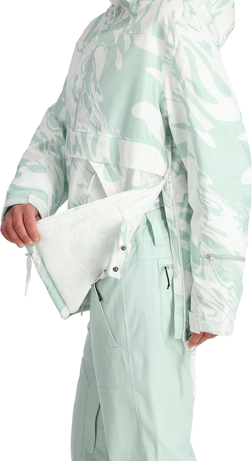 imageSpyder Womens All Out Insulated Anorak Ski JacketWhite Combo