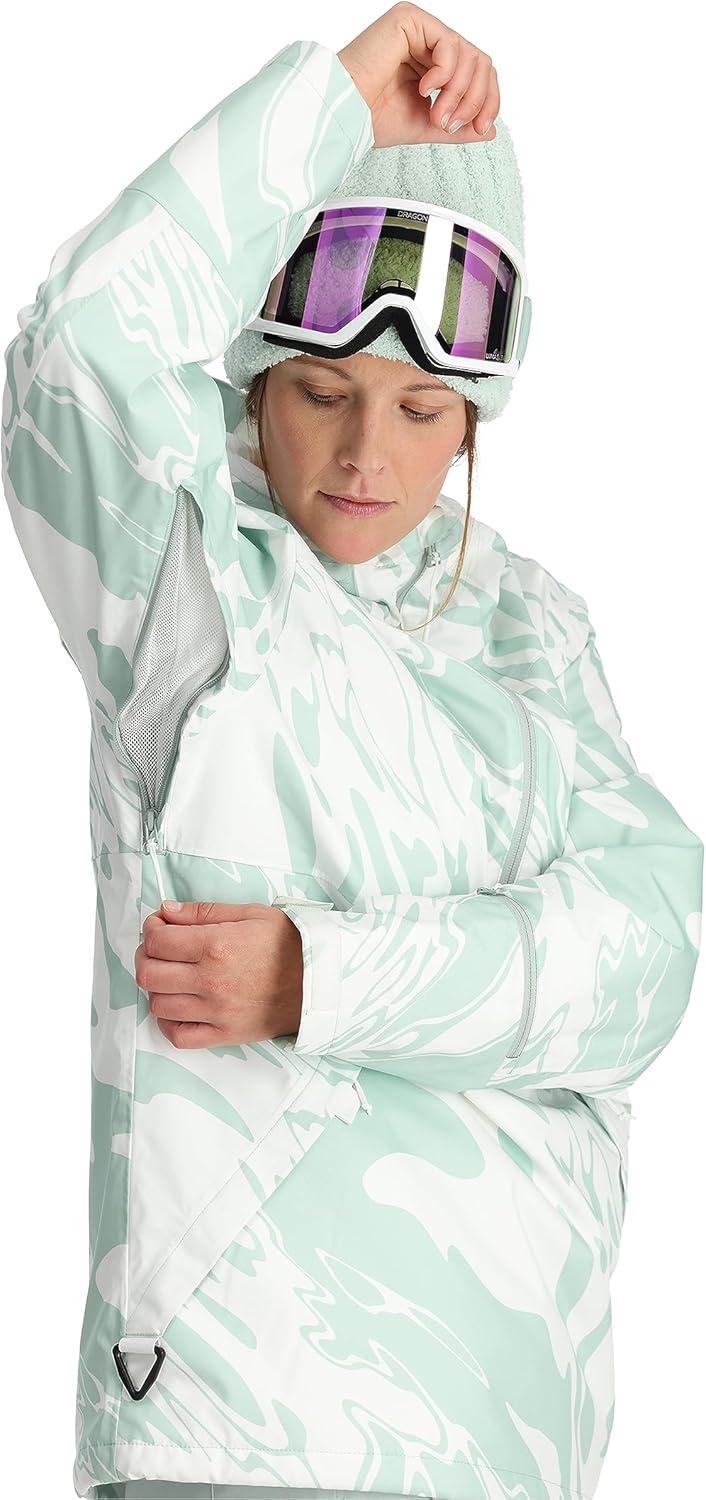 imageSpyder Womens All Out Insulated Anorak Ski JacketWhite Combo