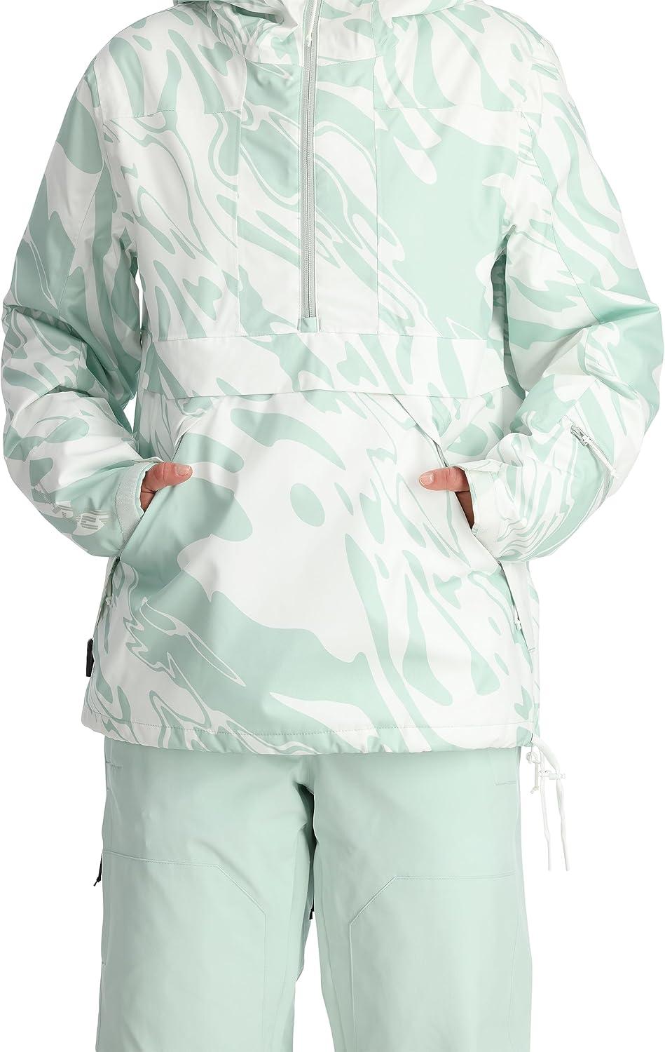 imageSpyder Womens All Out Insulated Anorak Ski JacketWhite Combo