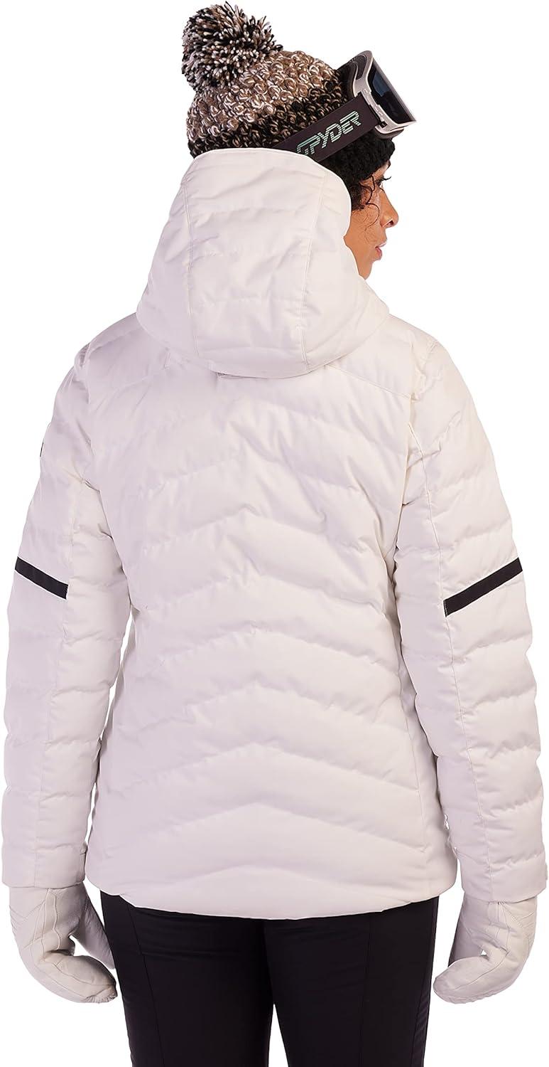imageSpyder Womens Brisk Synthetic Insulated Down Ski JacketWhite Black