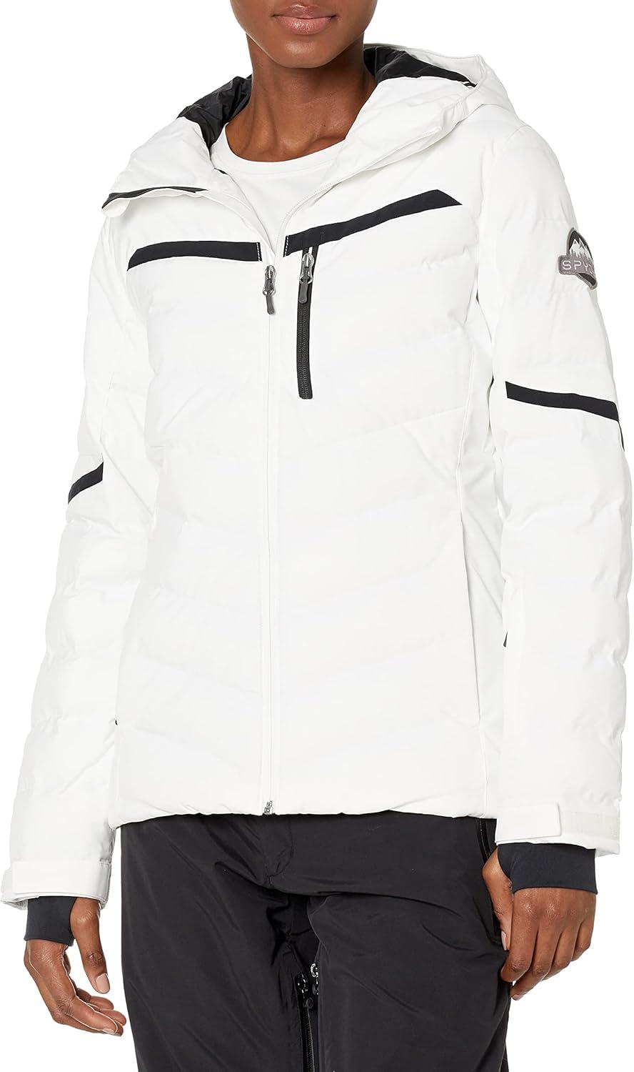 imageSpyder Womens Brisk Synthetic Insulated Down Ski JacketWhite Black