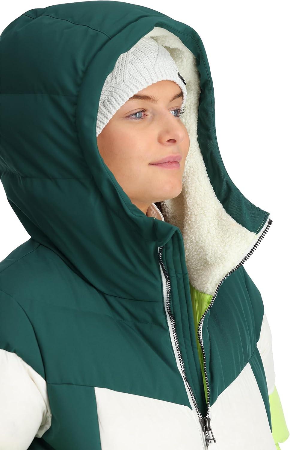 imageSpyder Womens Eastwood Down Hooded JacketLime Ice