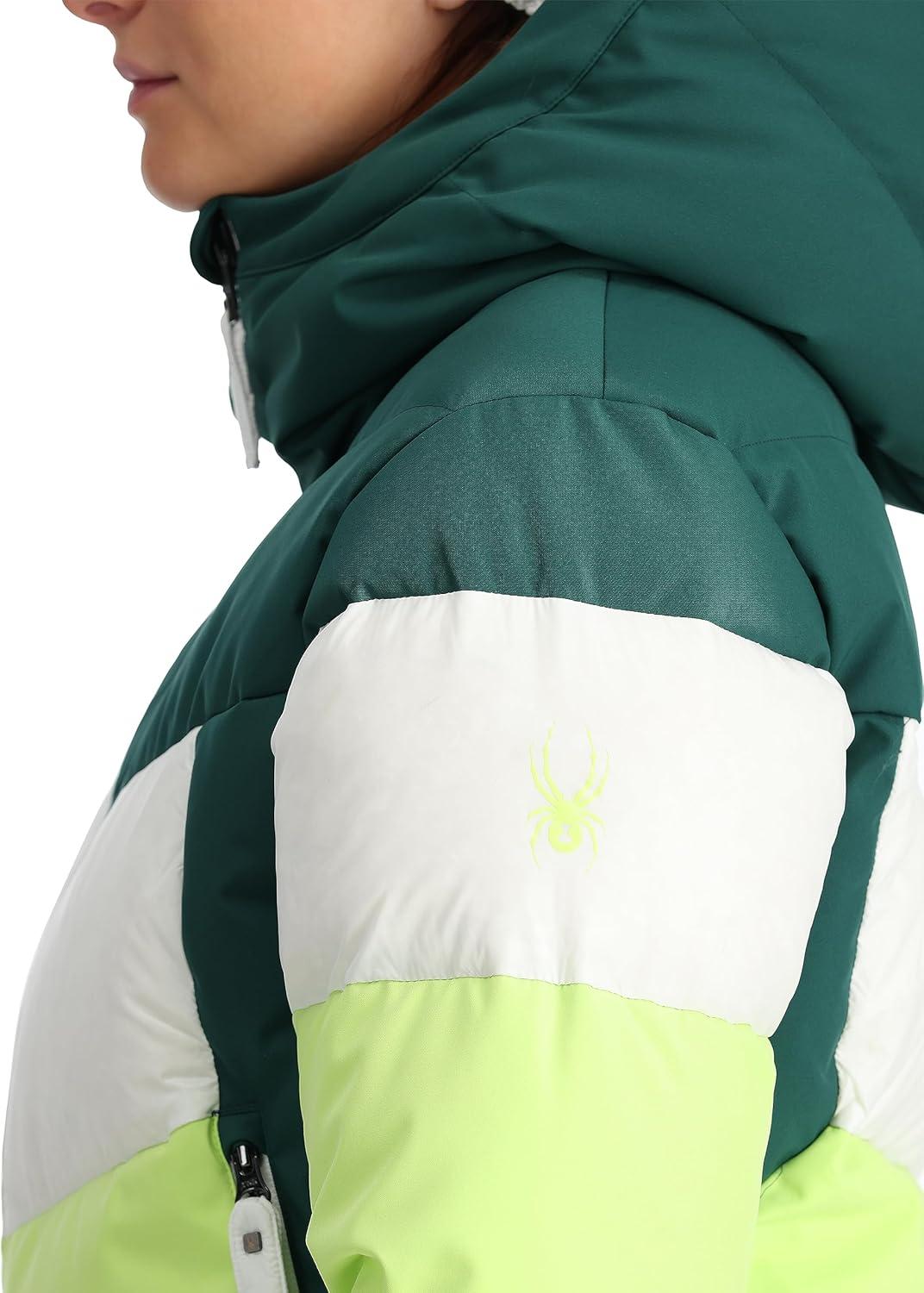 imageSpyder Womens Eastwood Down Hooded JacketLime Ice