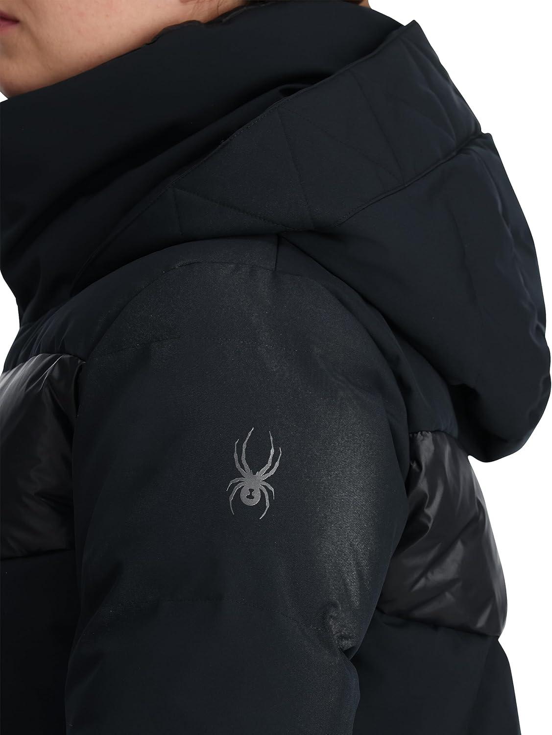imageSpyder Womens Eastwood Long Down Hooded JacketBlack