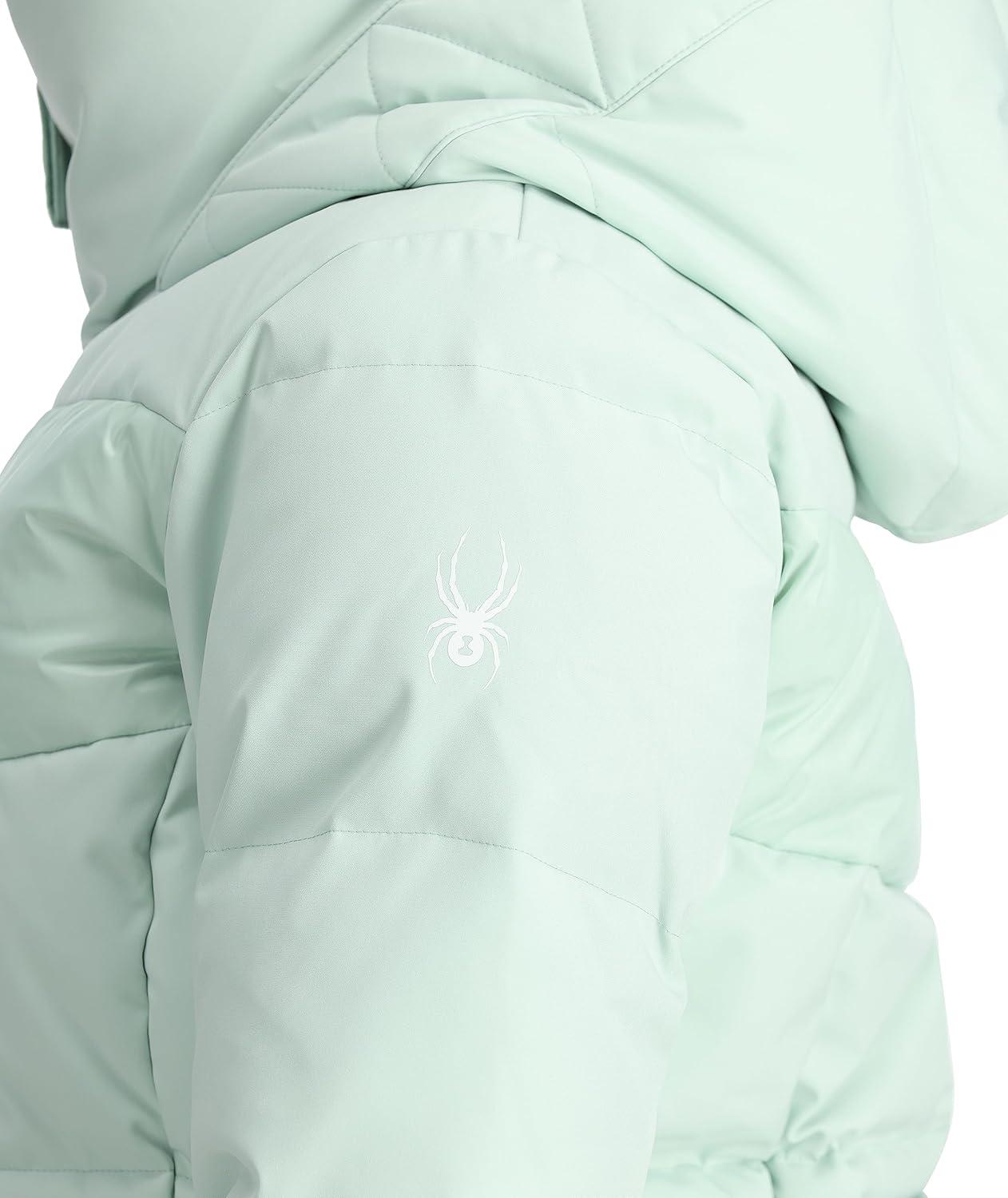 imageSpyder Womens Eastwood Long Down Hooded JacketWintergreen