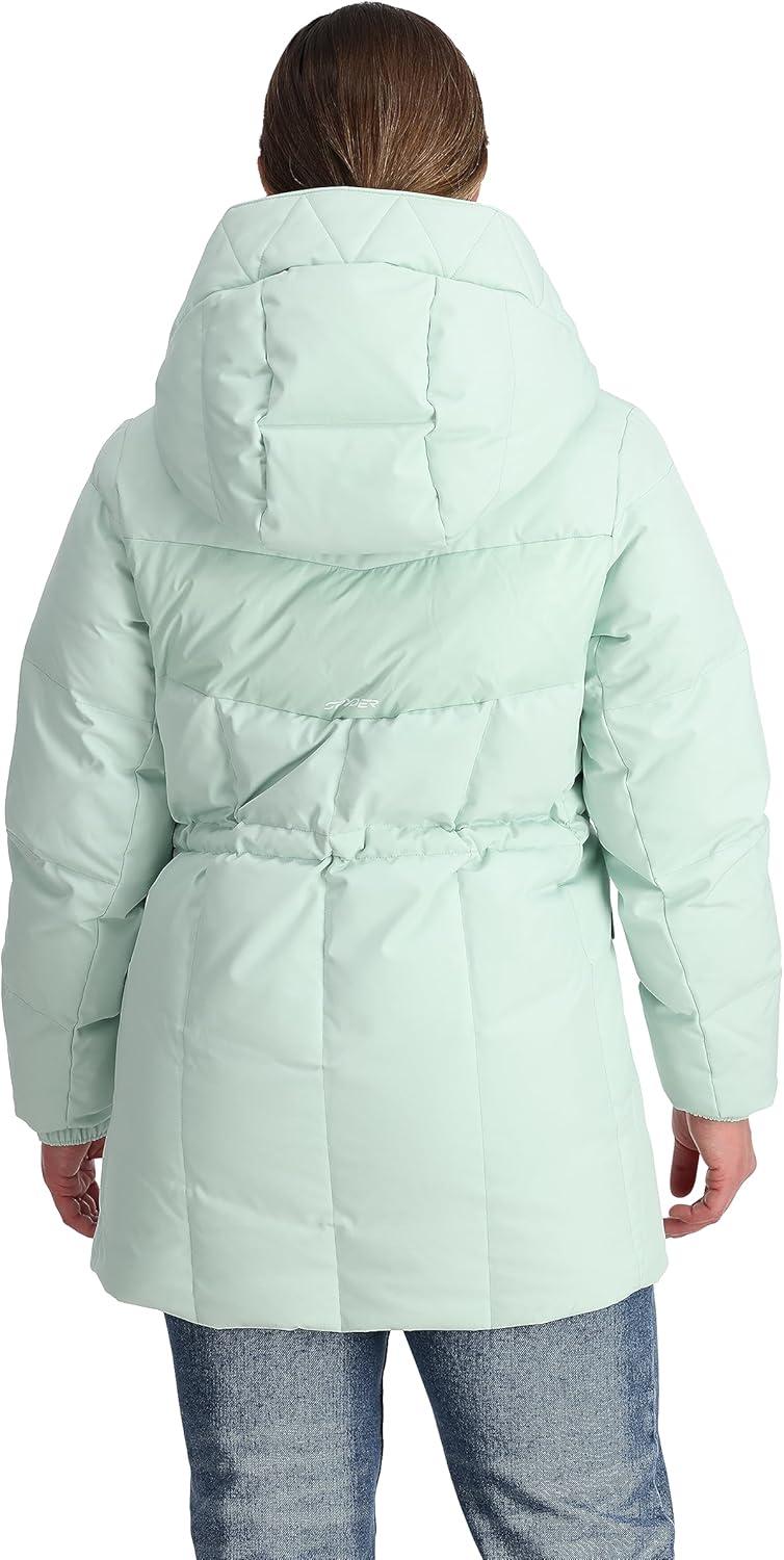 imageSpyder Womens Eastwood Long Down Hooded JacketWintergreen