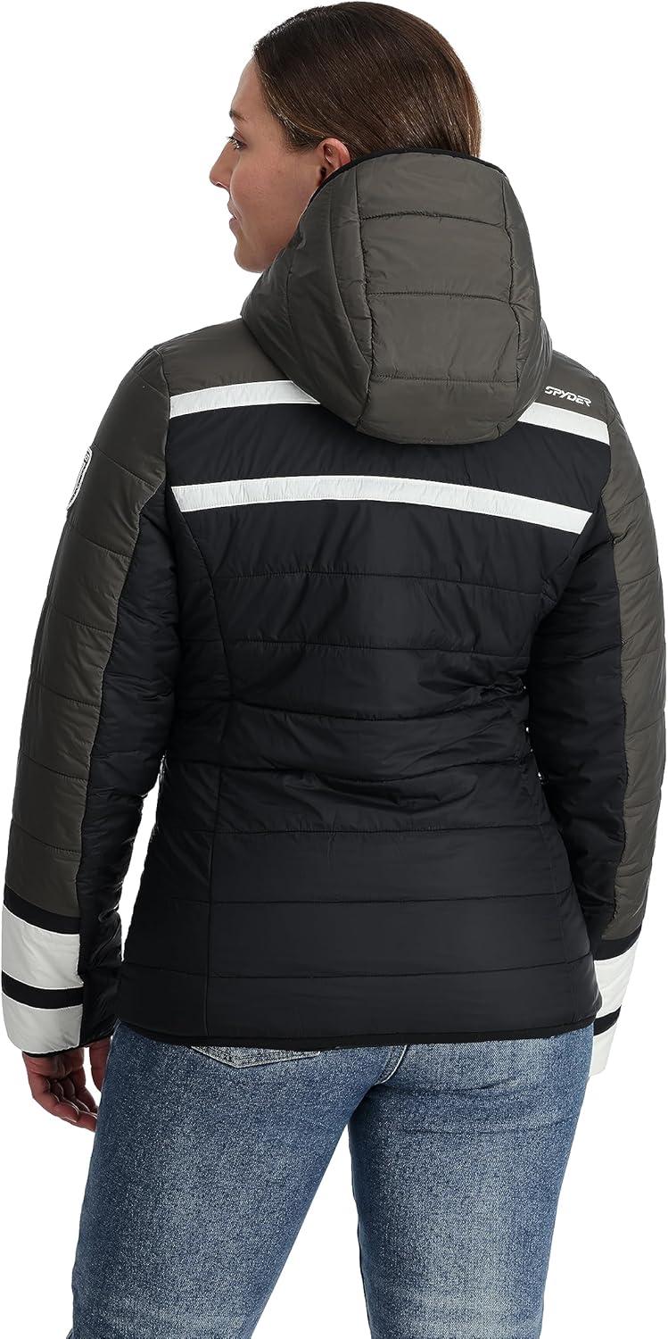 imageSpyder Womens Ethos Hooded Puffy Ski JacketBlack
