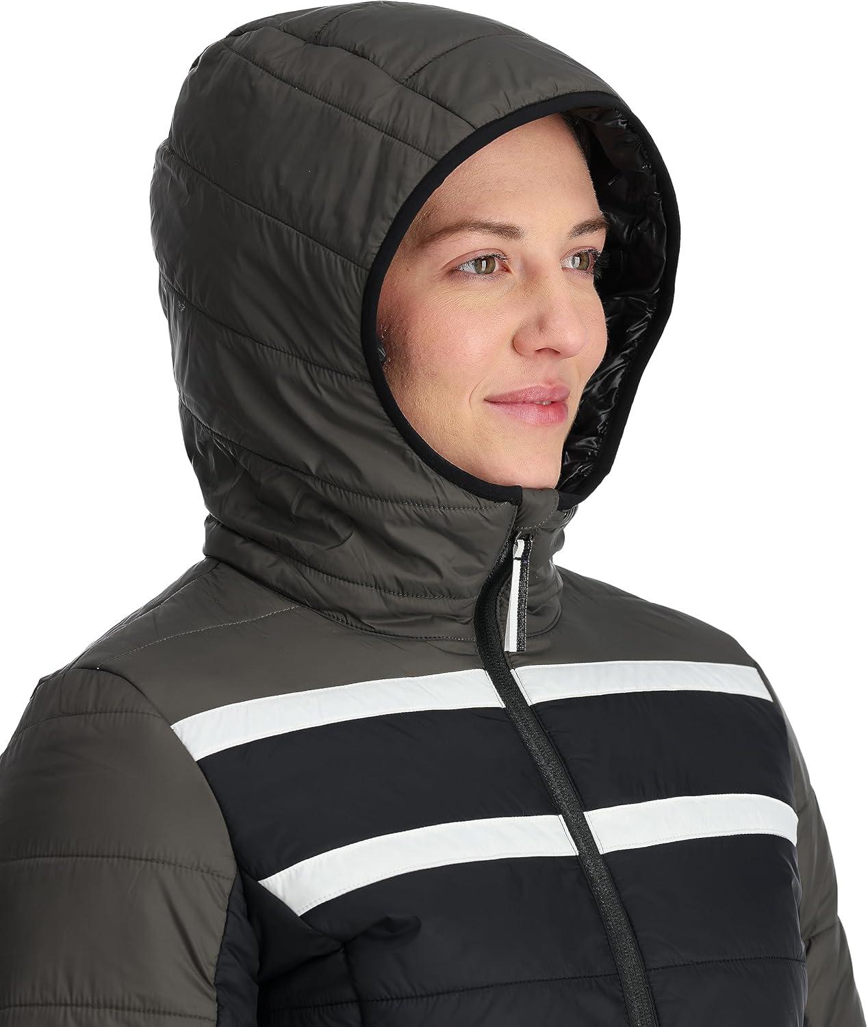imageSpyder Womens Ethos Hooded Puffy Ski JacketBlack