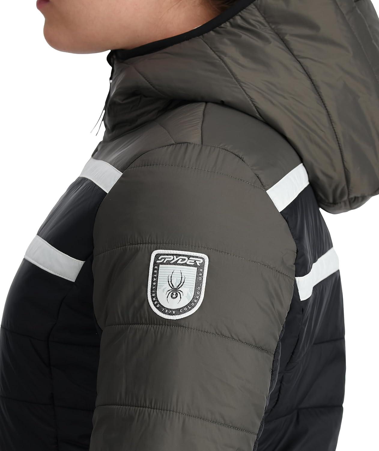 imageSpyder Womens Ethos Hooded Puffy Ski JacketBlack