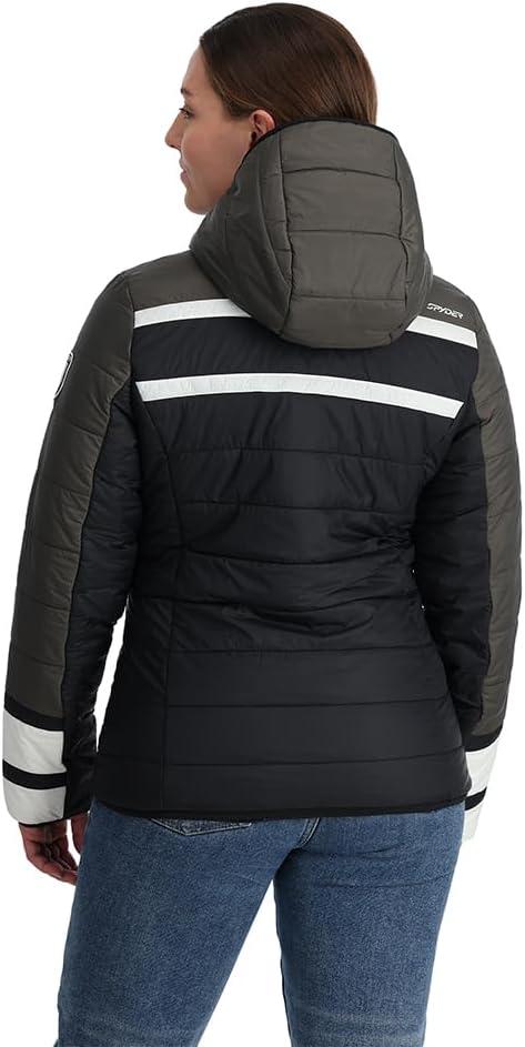 imageSpyder Womens Ethos Hooded Puffy Ski JacketBlack