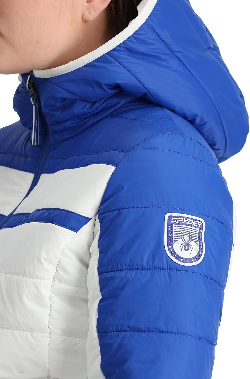 imageSpyder Womens Ethos Hooded Puffy Ski JacketElectric Blue