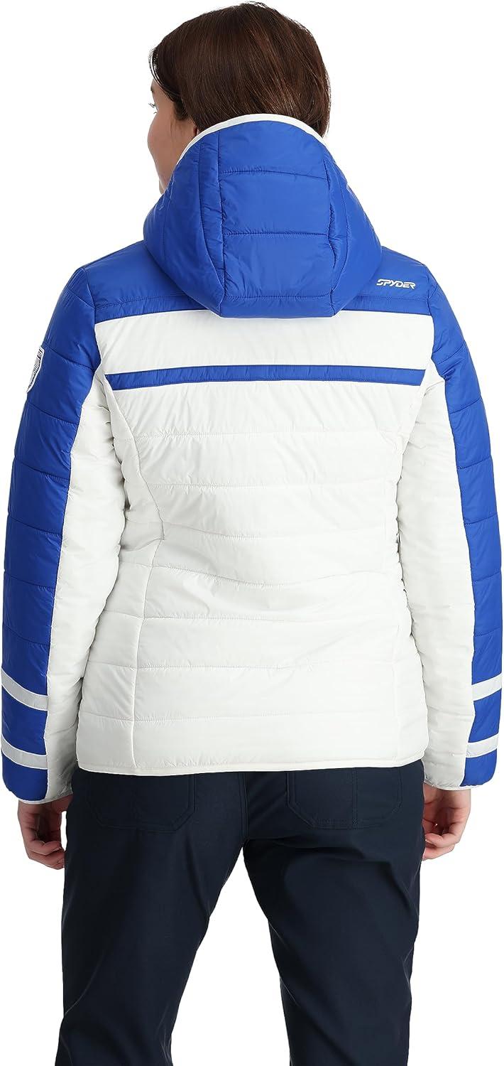 imageSpyder Womens Ethos Hooded Puffy Ski JacketElectric Blue