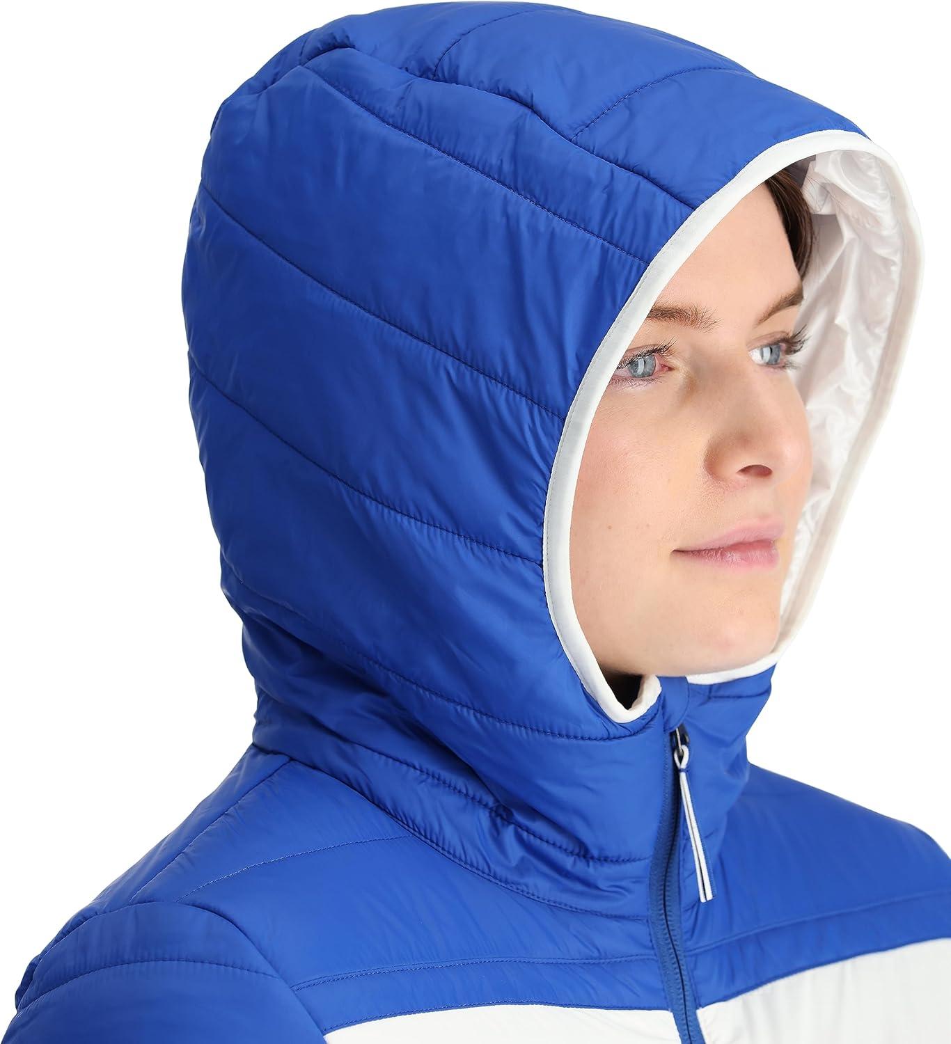imageSpyder Womens Ethos Hooded Puffy Ski JacketElectric Blue