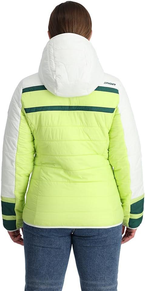 imageSpyder Womens Ethos Hooded Puffy Ski JacketLime Ice
