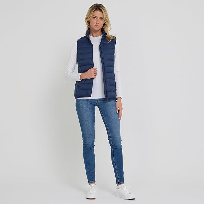 imageSpyder Womens Puffer Vest Lightweight Sleeveless Puffer Vest Women Cozy Fall Fashion Warm Quilted Jackets for WomenNavy
