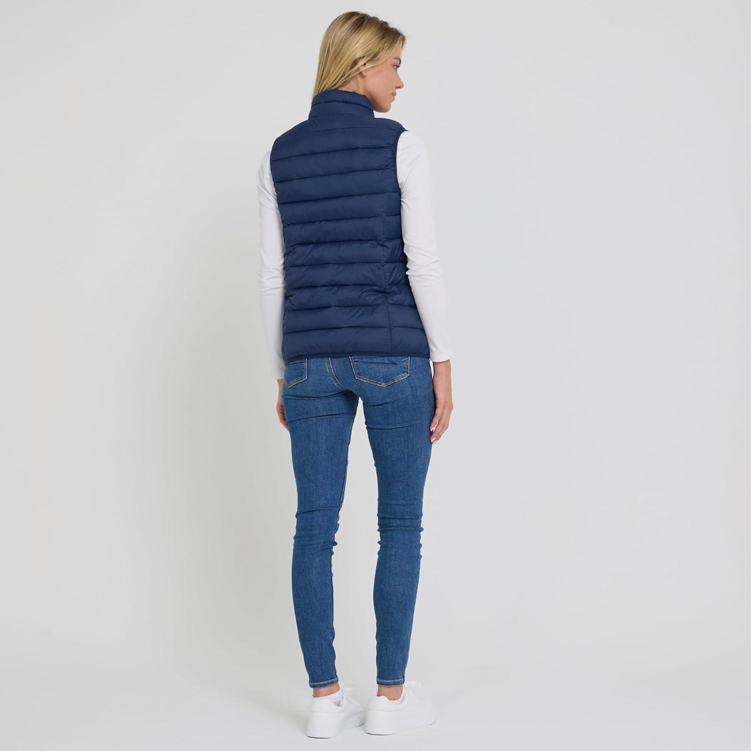 imageSpyder Womens Puffer Vest Lightweight Sleeveless Puffer Vest Women Cozy Fall Fashion Warm Quilted Jackets for WomenNavy