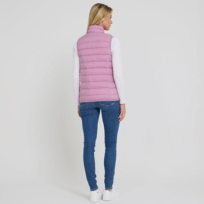 imageSpyder Womens Puffer Vest Lightweight Sleeveless Puffer Vest Women Cozy Fall Fashion Warm Quilted Jackets for WomenOrchid
