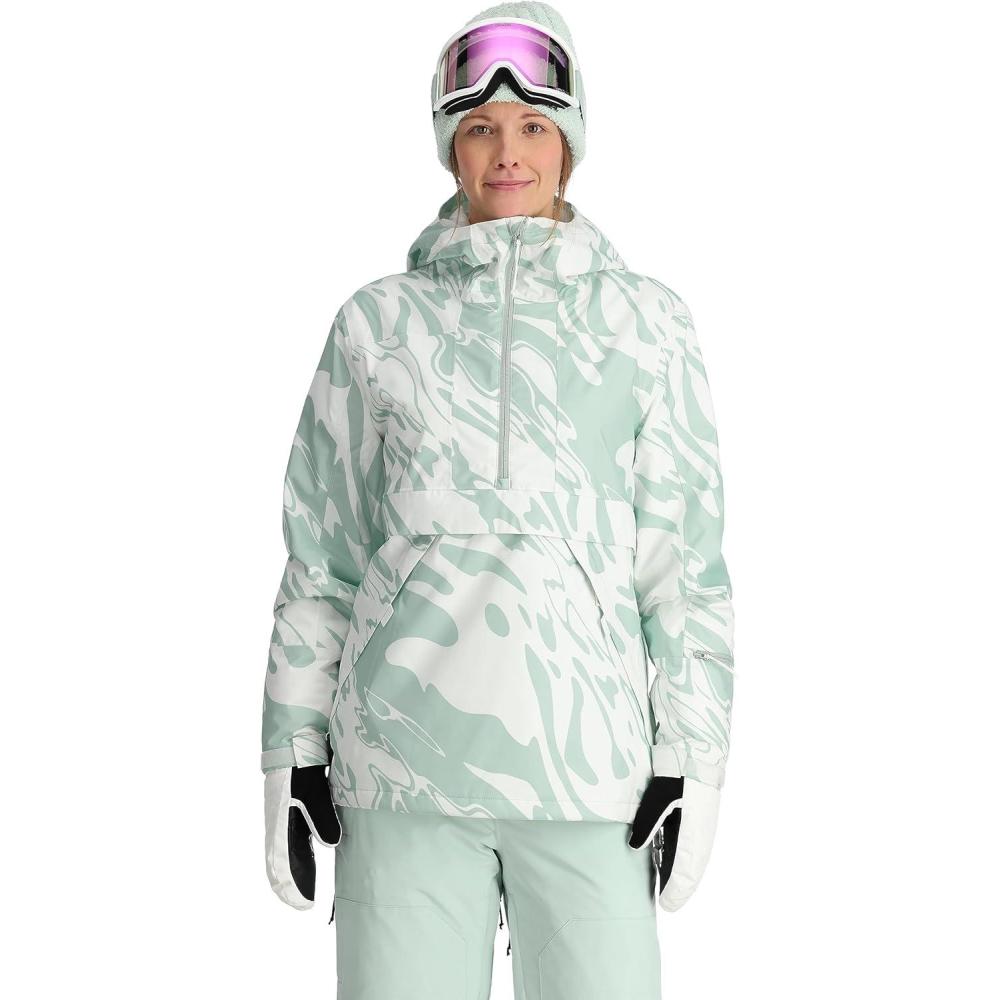 imageSpyder Womens All Out Insulated Anorak Ski JacketWhite Combo