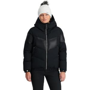 Spyder Women’s Eastwood Down Hooded Jacket(Black)