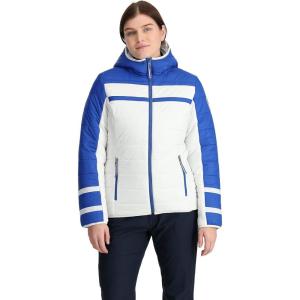 Spyder Women’s Ethos Hooded Puffy Ski Jacket(Electric Blue)