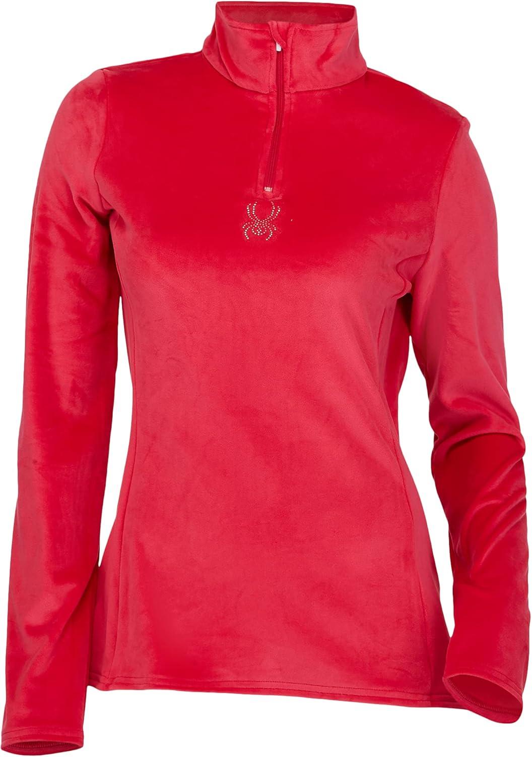 imageSpyder Active Sports Womens Shimmer Bug Zip TNeckCerise