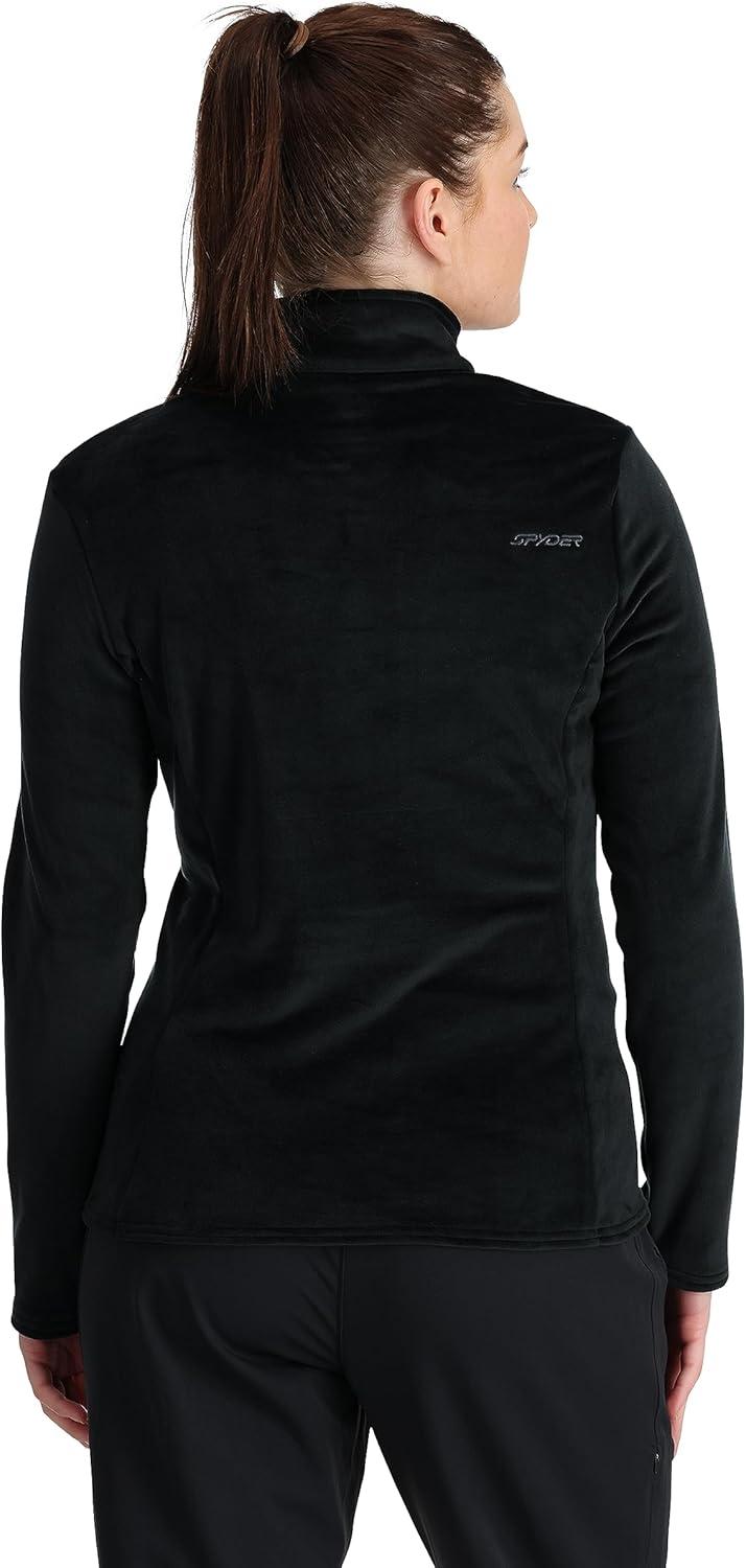 imageSpyder Womens Shimmer Bug Half Zip TNeck Ski Base LayerBlack