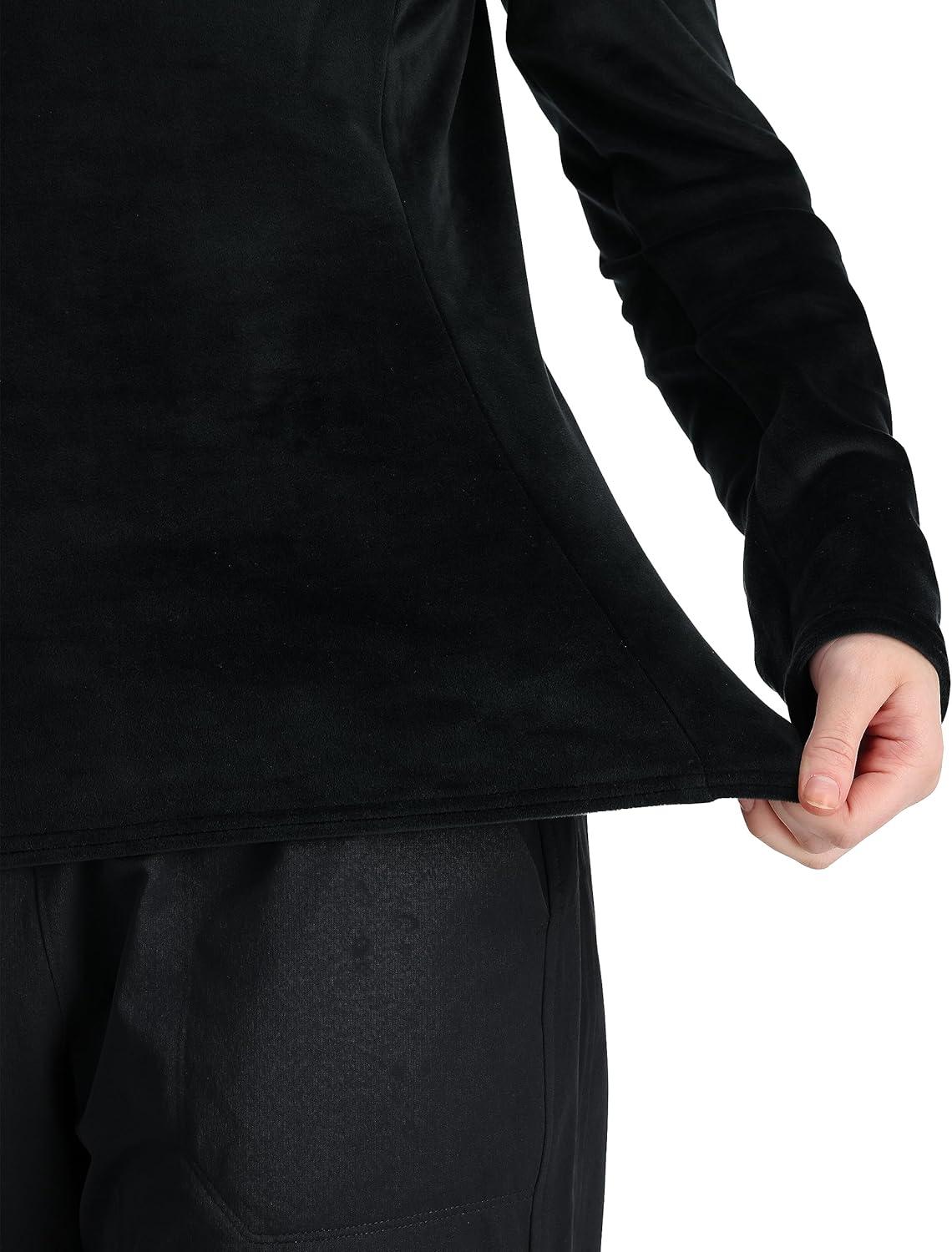 imageSpyder Womens Shimmer Bug Half Zip TNeck Ski Base LayerBlack