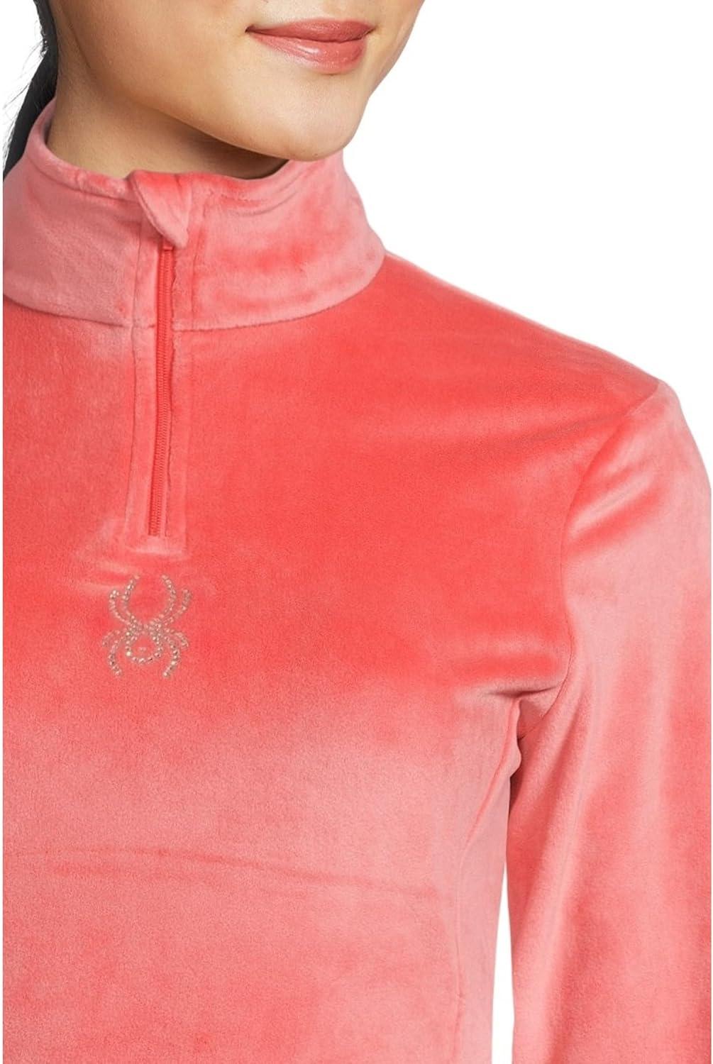 imageSpyder Womens Shimmer Bug Half Zip TNeck Ski Base LayerCoral Haze