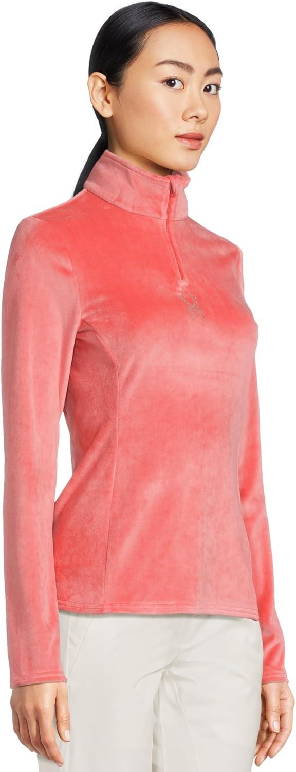 imageSpyder Womens Shimmer Bug Half Zip TNeck Ski Base LayerCoral Haze
