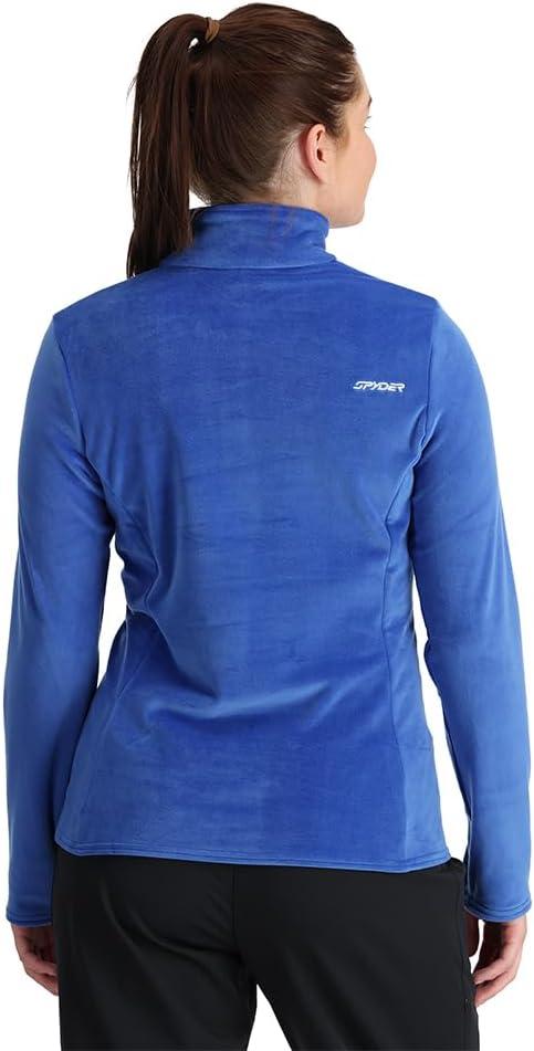 imageSpyder Womens Shimmer Bug Half Zip TNeck Ski Base LayerElectric Blue