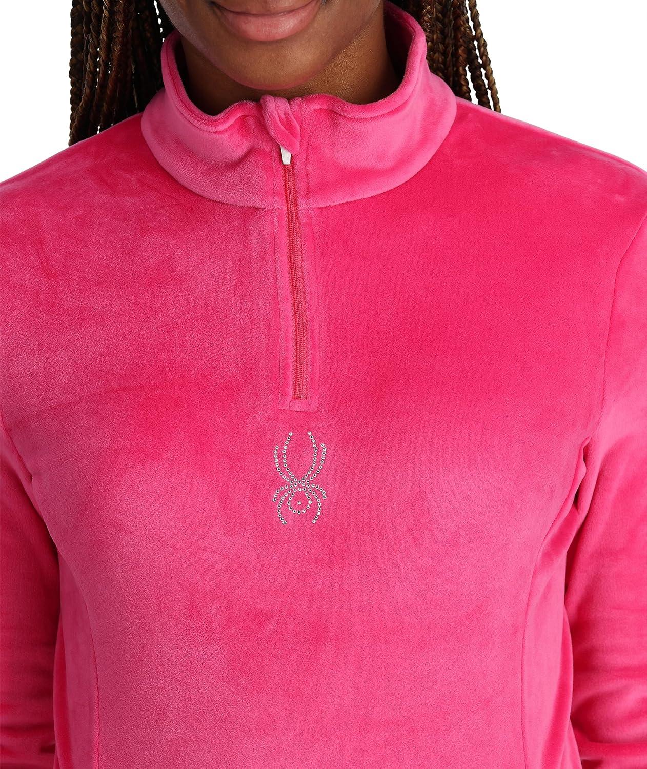 imageSpyder Womens Shimmer Bug Half Zip TNeck Ski Base LayerPink