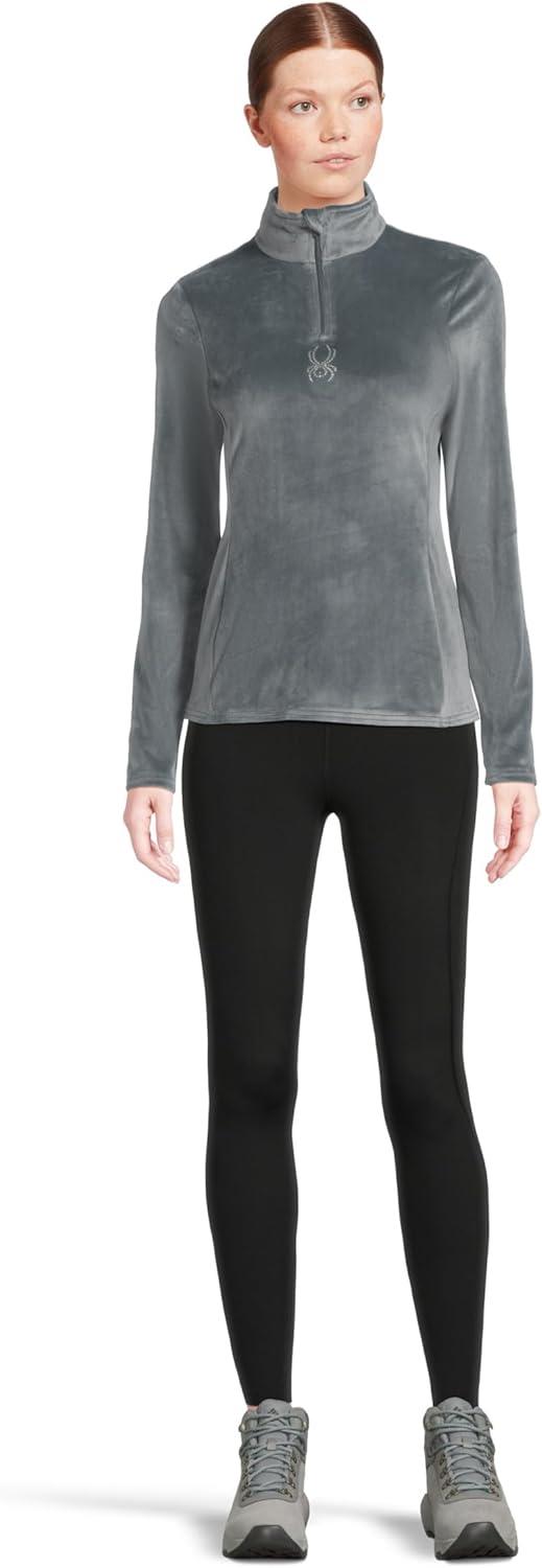 imageSpyder Womens Shimmer Bug Half Zip TNeck Ski Base LayerSlate Blue