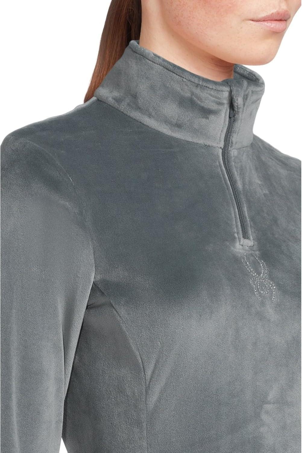 imageSpyder Womens Shimmer Bug Half Zip TNeck Ski Base LayerSlate Blue