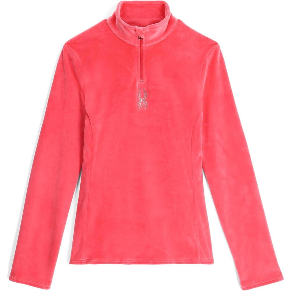 imageSpyder Womens Shimmer Bug Half Zip TNeck Ski Base LayerPrism Pink