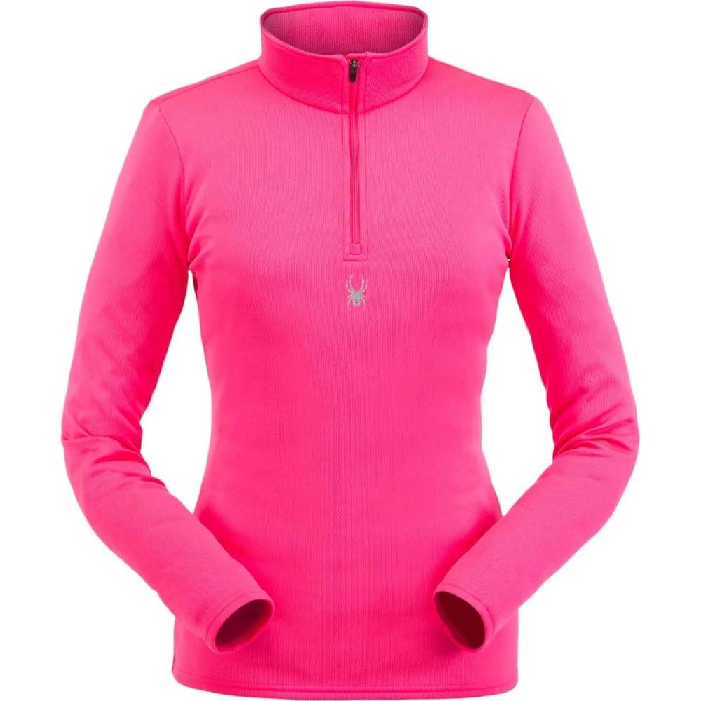 imageSpyder Womens Tempting HalfZip TNeckBryte Bubblegum