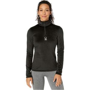 Spyder Womens Shimmer Bug Half Zip T-Neck(Black)