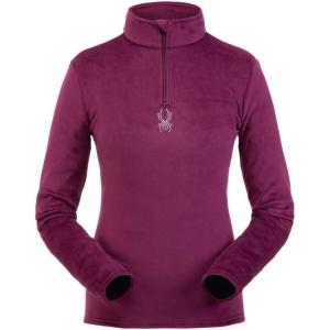 Spyder Womens Shimmer Bug Half Zip T-Neck(Raisin)