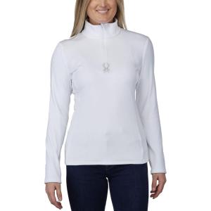 Spyder Womens Shimmer Bug Half Zip T-Neck(White)