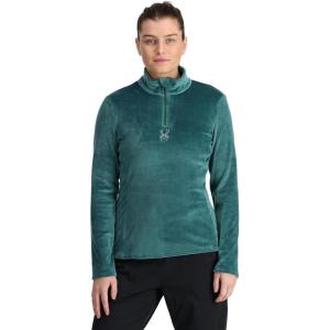 Spyder Women’s Shimmer Bug Half Zip T-neck(Cypress Green)
