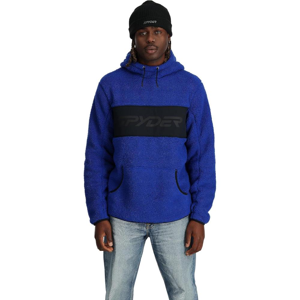 imageSpyder Mens Vista Hoodie Fleece SweatshirtElectric Blue