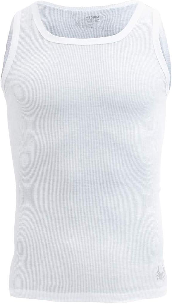 imageSpyder Mens Pro Cotton Pro Stretch Tank Tops A ShirtsWhiteWhiteWhiteWhite