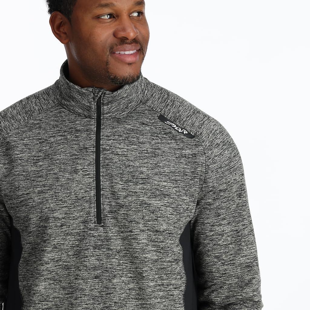 imageSpyder Mens Accord 12 Zip Quick Dry TNeck ShirtBlack