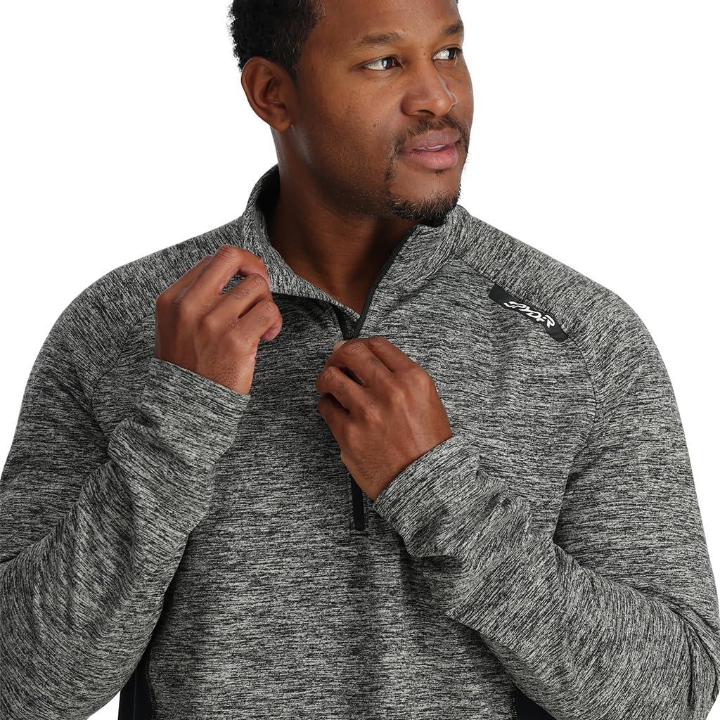 imageSpyder Mens Accord 12 Zip Quick Dry TNeck ShirtBlack