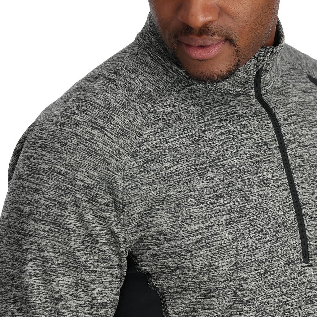imageSpyder Mens Accord 12 Zip Quick Dry TNeck ShirtBlack