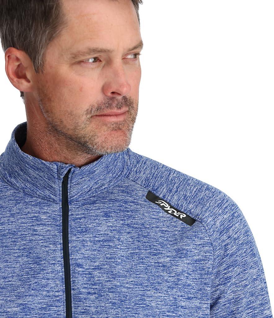 imageSpyder Mens Accord 12 Zip Quick Dry TNeck ShirtElectric Blue