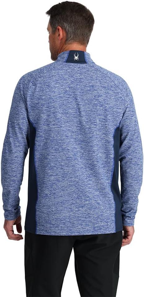 imageSpyder Mens Accord 12 Zip Quick Dry TNeck ShirtElectric Blue
