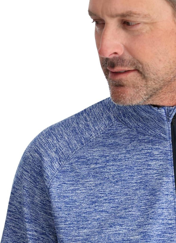 imageSpyder Mens Accord 12 Zip Quick Dry TNeck ShirtElectric Blue