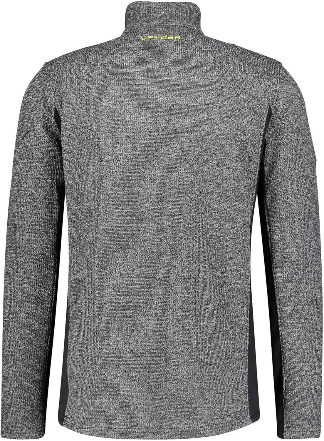 imageSpyder Mens Bandit Hybrid 12 Zip Fleece Ski Mid Layer Sweater JacketBlk Shl